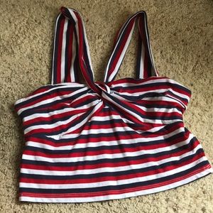 cross over with tie, tank